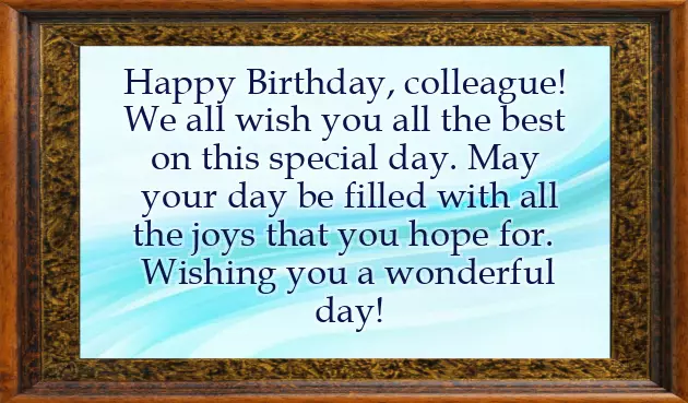 Funny Birthday Wishes For Colleague Friend