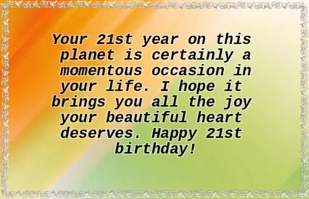 21St Birthday Wishes Funny