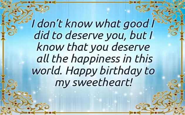 Birthday Greetings To My Love