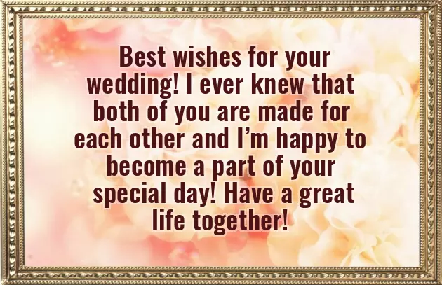 Many Congratulations To The Newly Wed Couple