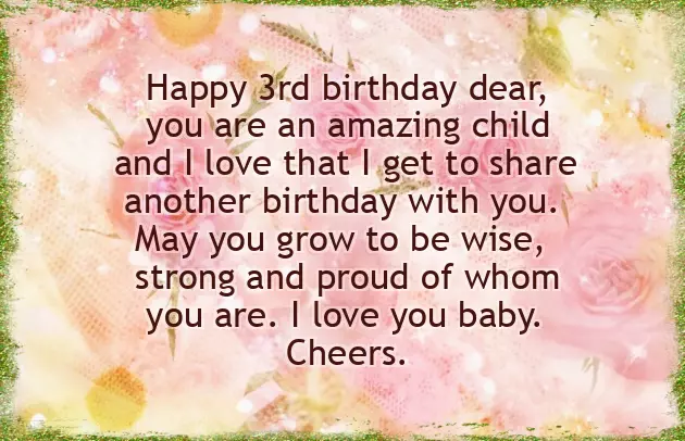 3Rd Birthday Wishes To Daughter 3Rd Birthday Wishes To Daughter