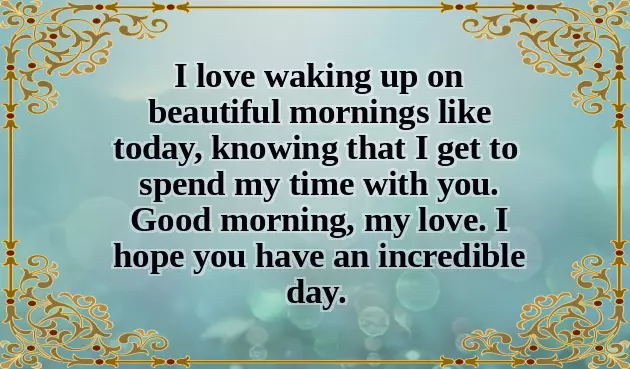 Good Morning Msg For Love
