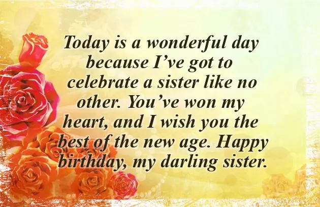 Dear Sister Birthday Wishes For Sister