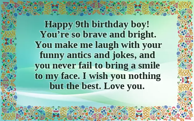 Birthday Wishes For A 9 Year Old Girl