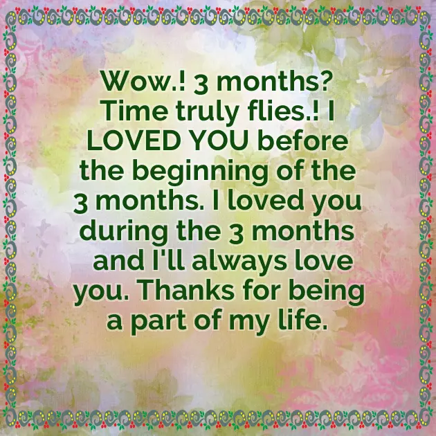 3Rd Month Anniversary Wishes For Boyfriend