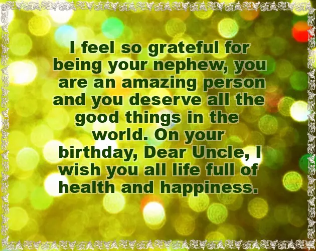 Birthday Wishes For An Uncle