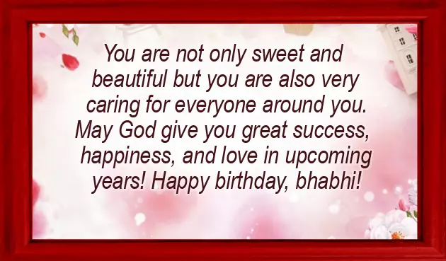 Birthday Wishes For Bhabhi In English Birthday Wishes For Bhabhi In English