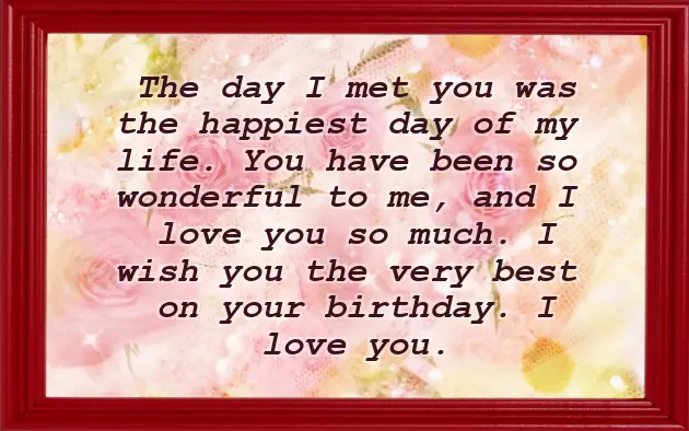 Special Birthday Wishes Boyfriend