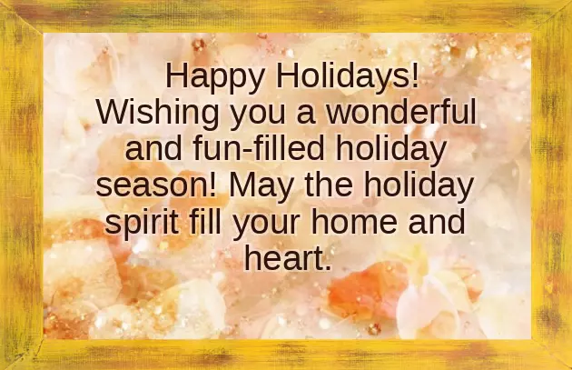 Wishing You Merry Christmas And Happy Holidays