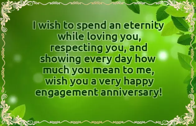 One Year Engagement Anniversary Wishes