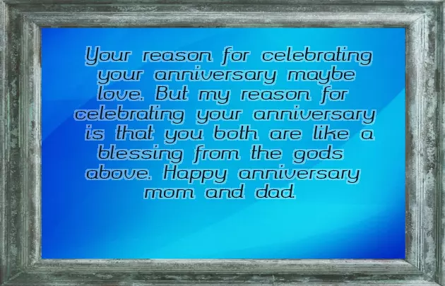 Father Mother Wedding Anniversary Wishes
