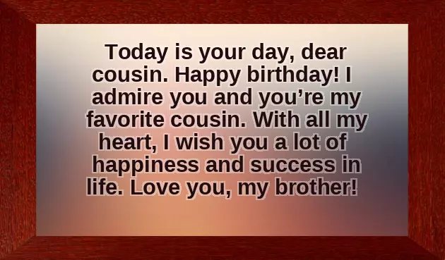 Happy Birthday Man Cousin