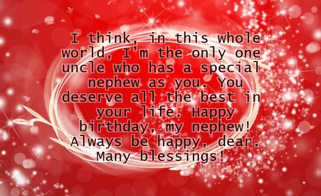 Happy Birthday Wonderful Nephew