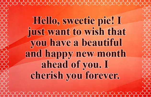 Love New Month Messages