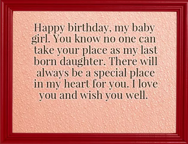 Happy Birthday My Youngest Daughter Happy Birthday My Youngest Daughter