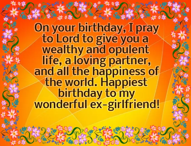 Happy Birthday For My Ex Girlfriend