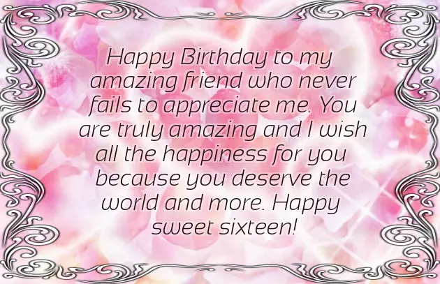 Daughter 16 Birthday Wishes