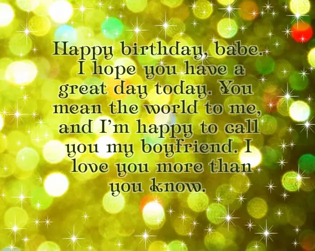 Birthday Wishes For Bae