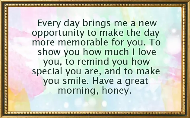 Good Day Wishes For My Love