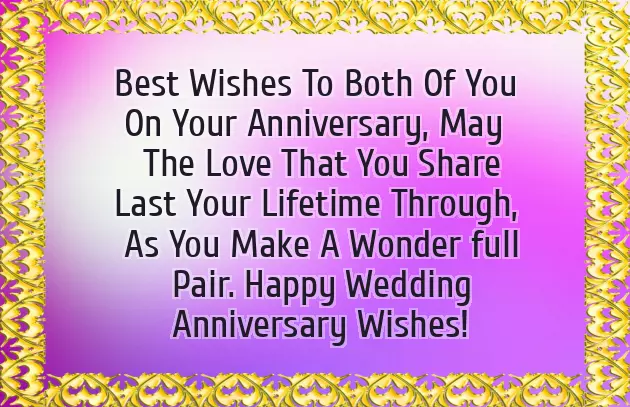 Wishes For Wedding Anniversary To Friend