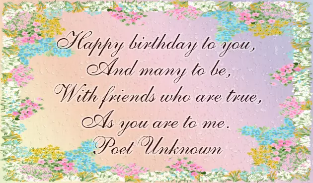 Poem For Happy Birthday Poem For Happy Birthday