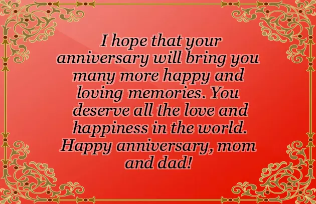 Wishing Wedding Anniversary To Mom And Dad