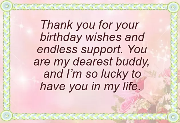 Thank U Message For Birthday Wishes To Friends
