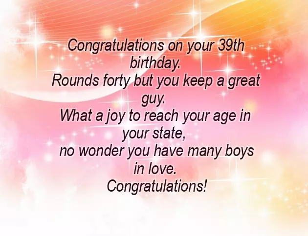 Happy 39Th Birthday