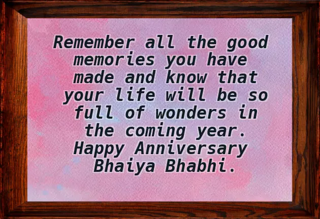 Happy Anniversary Bhaiya Bhabhi Whatsapp Status