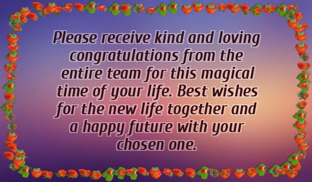 Wedding Wishes For Work Colleague