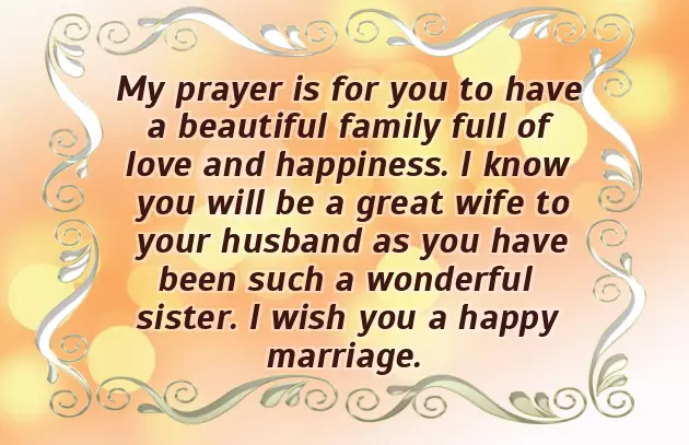 Sister Wedding Wishes