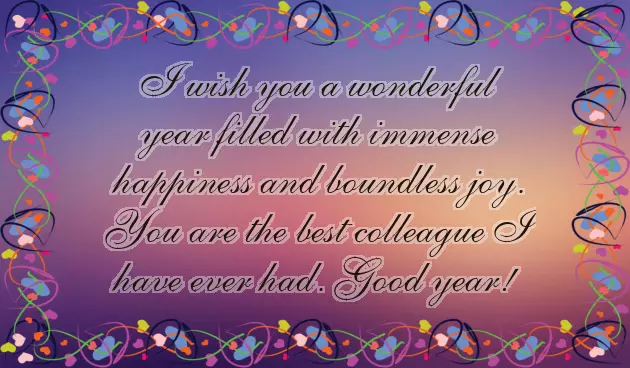 New Year Wishes For Senior Officers