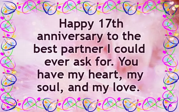 Happy 17Th Anniversary To My Husband