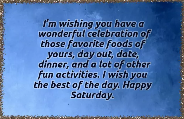 Saturday Morning Message Saturday Morning Message