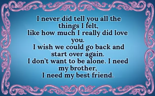 Poem For My Brother In Heaven