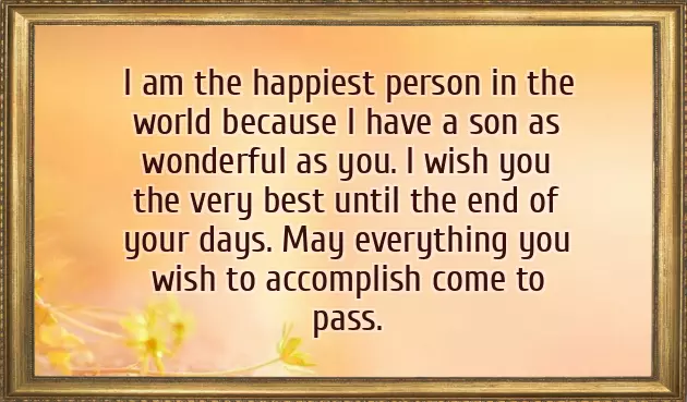 Your Son Birthday Wishes
