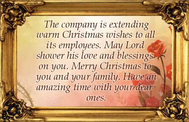 Merry Christmas Message To Staff