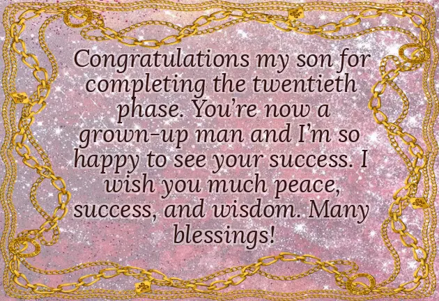 Happy Birthday Wishes To My Dear Son