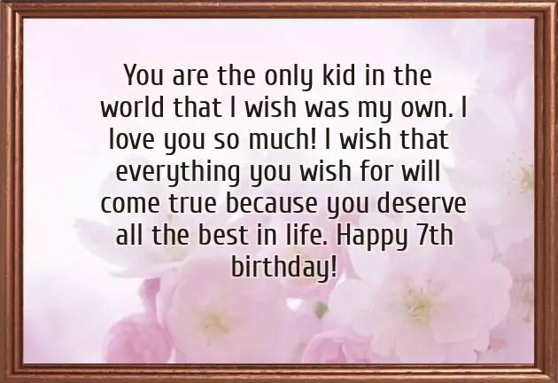 Happy 7Th Birthday Daughter