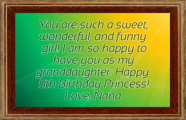 Happy 5Th Birthday Granddaughter Quotes Happy 5Th Birthday Granddaughter Quotes