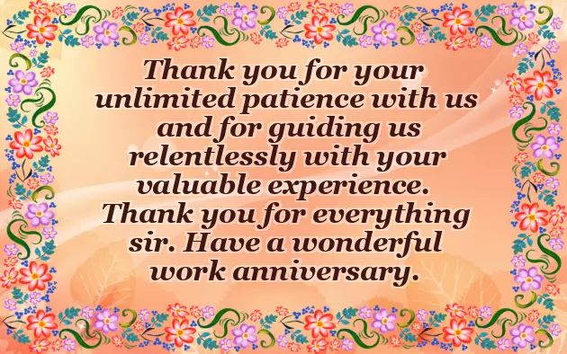 Work Milestone Congratulations