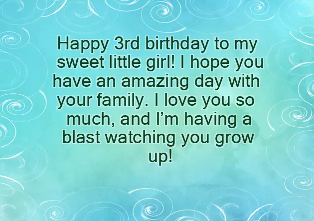 Birthday Wishes For Three Year Old Son