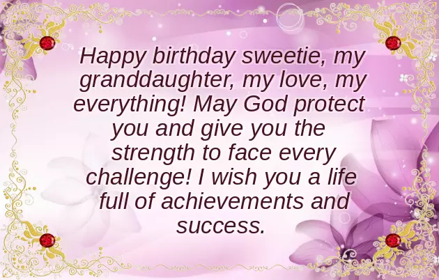 Birthday Wishes For A 13 Year Old Granddaughter