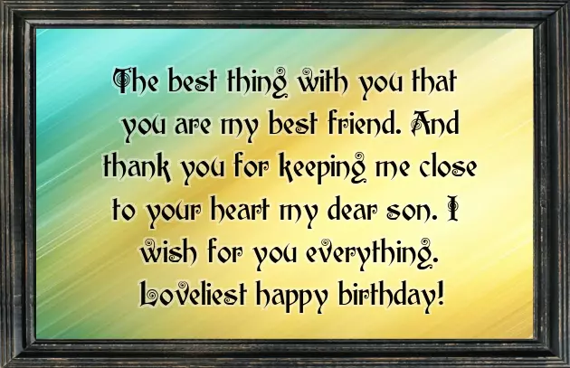 Happy Birthday Words To My Son