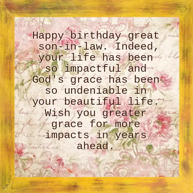 Best Birthday Wishes For Son In Law