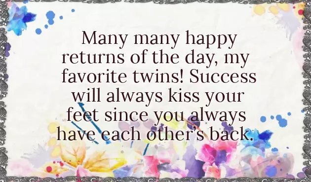 Best Wishes For New Born Baby Twins