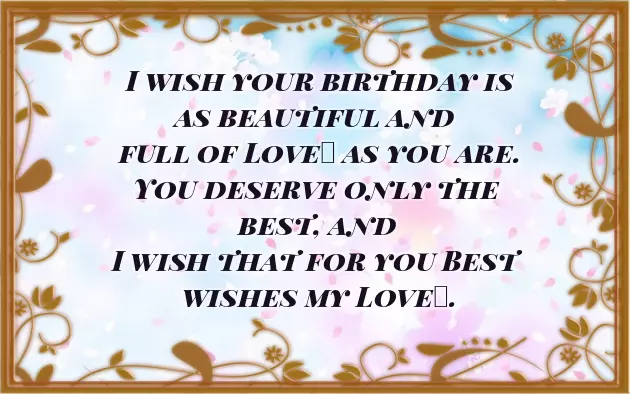 Birthday Wishes In English For Girlfriend Birthday Wishes In English For Girlfriend