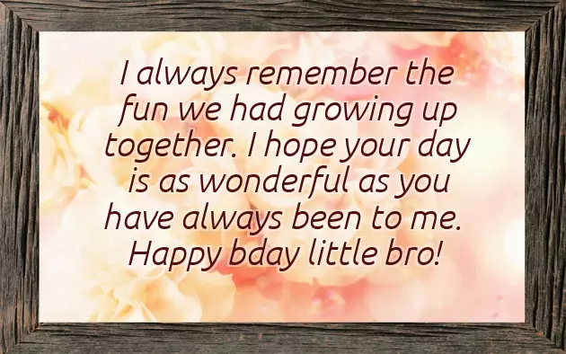 Happy Birthday Little Brother Quotes Happy Birthday Little Brother Quotes