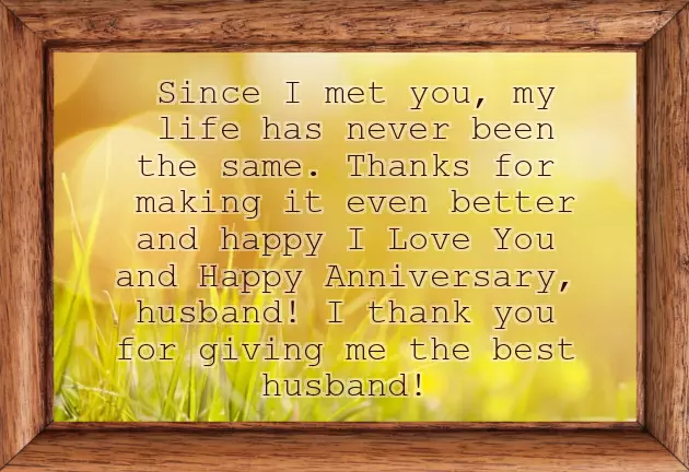 Anniversary Post For Husband