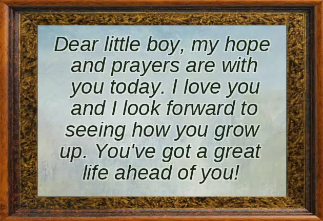 Cute Birthday Wishes For Little Boy